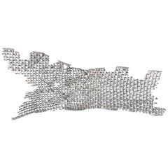 Contemporary Metal Cast Sculpture, Aluminium Curved Cast Form 1 by Mimi Jung