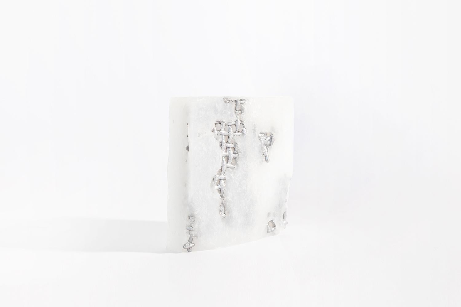 Post-Modern Contemporary Metal Cast Sculpture, Aluminum Cast in Silicone 4 by Mimi Jung For Sale