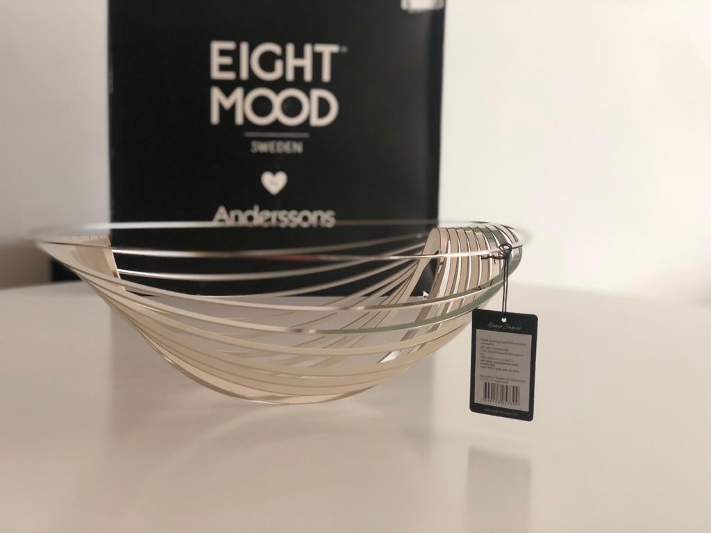 Contemporary Metal Decorative Bowl by Maria Andersson for Eightmood 1