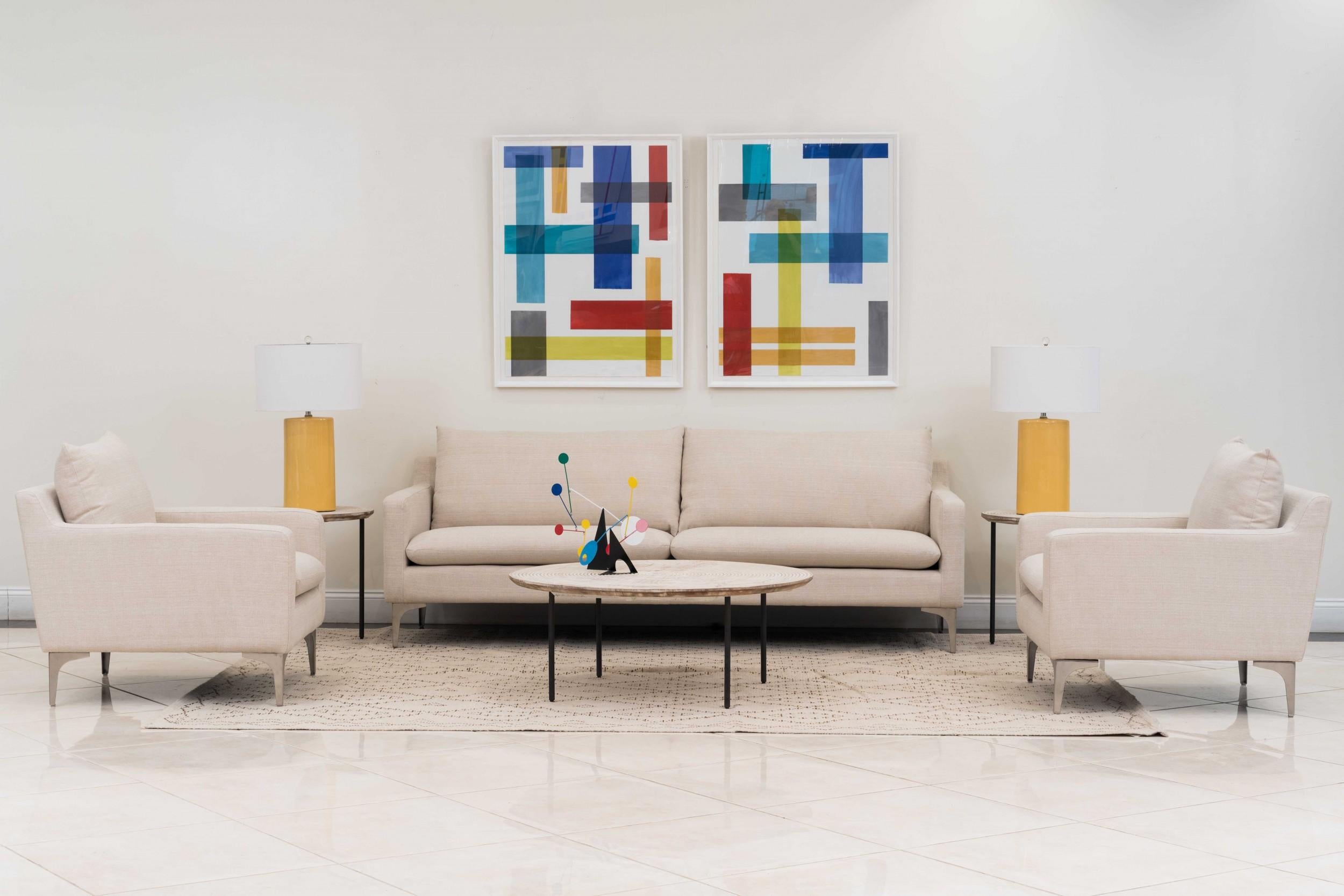 Contemporary Metal Elliptical Table Sculpture In condizioni buone in vendita a Queens, NY