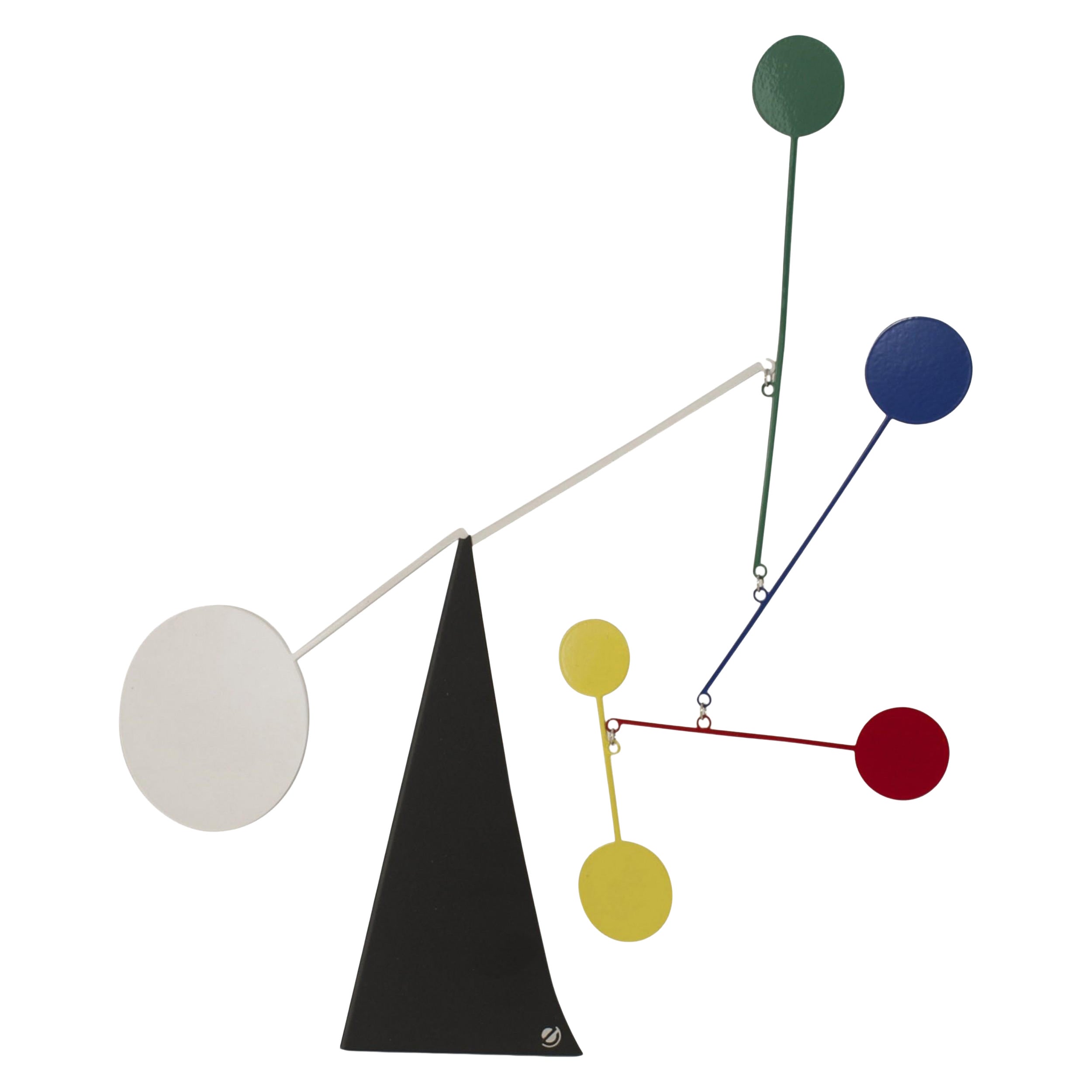 Contemporary Metal Elliptical Table Sculpture