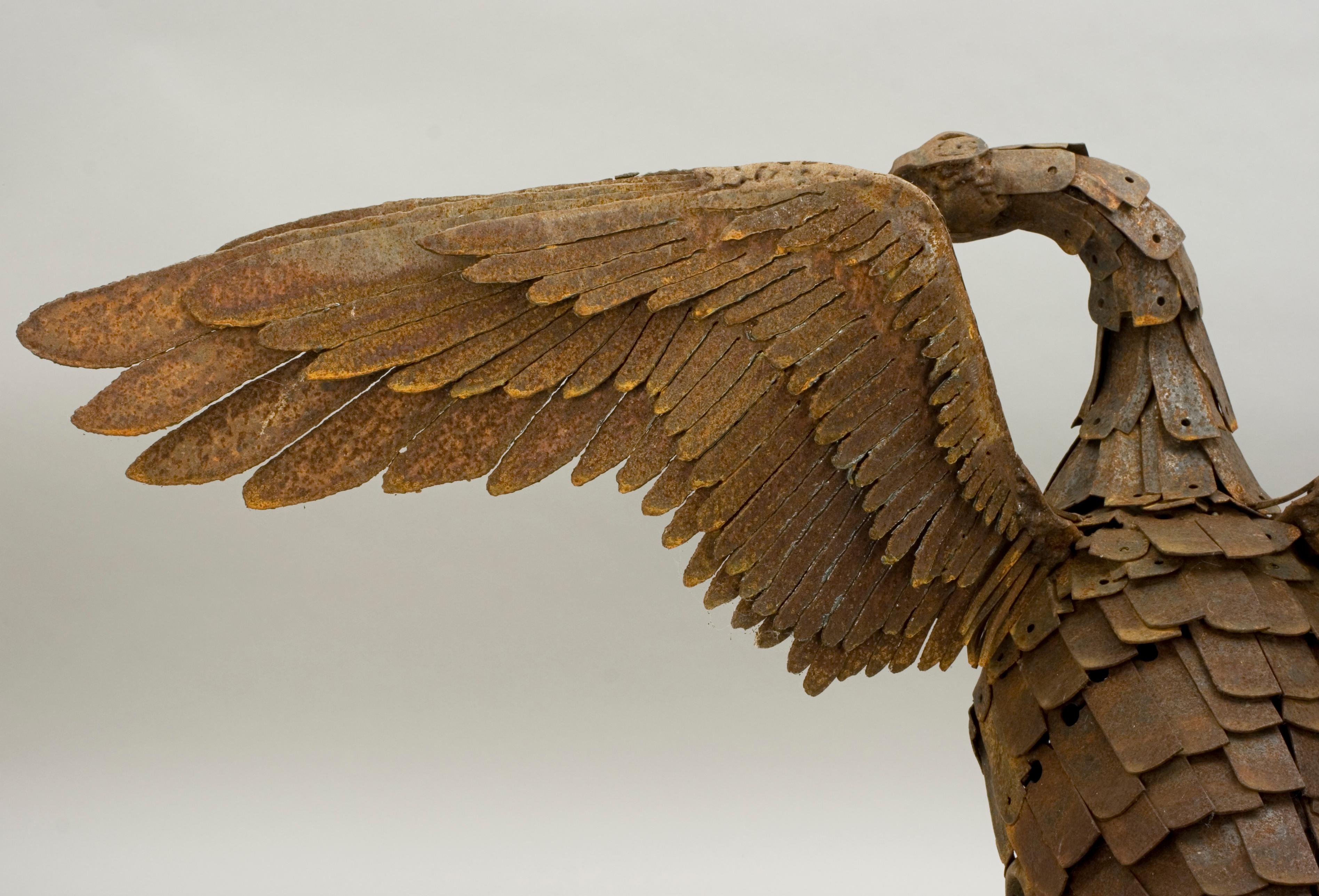 Contemporary Metal Goose Sculpture by Sophy Thompson 4