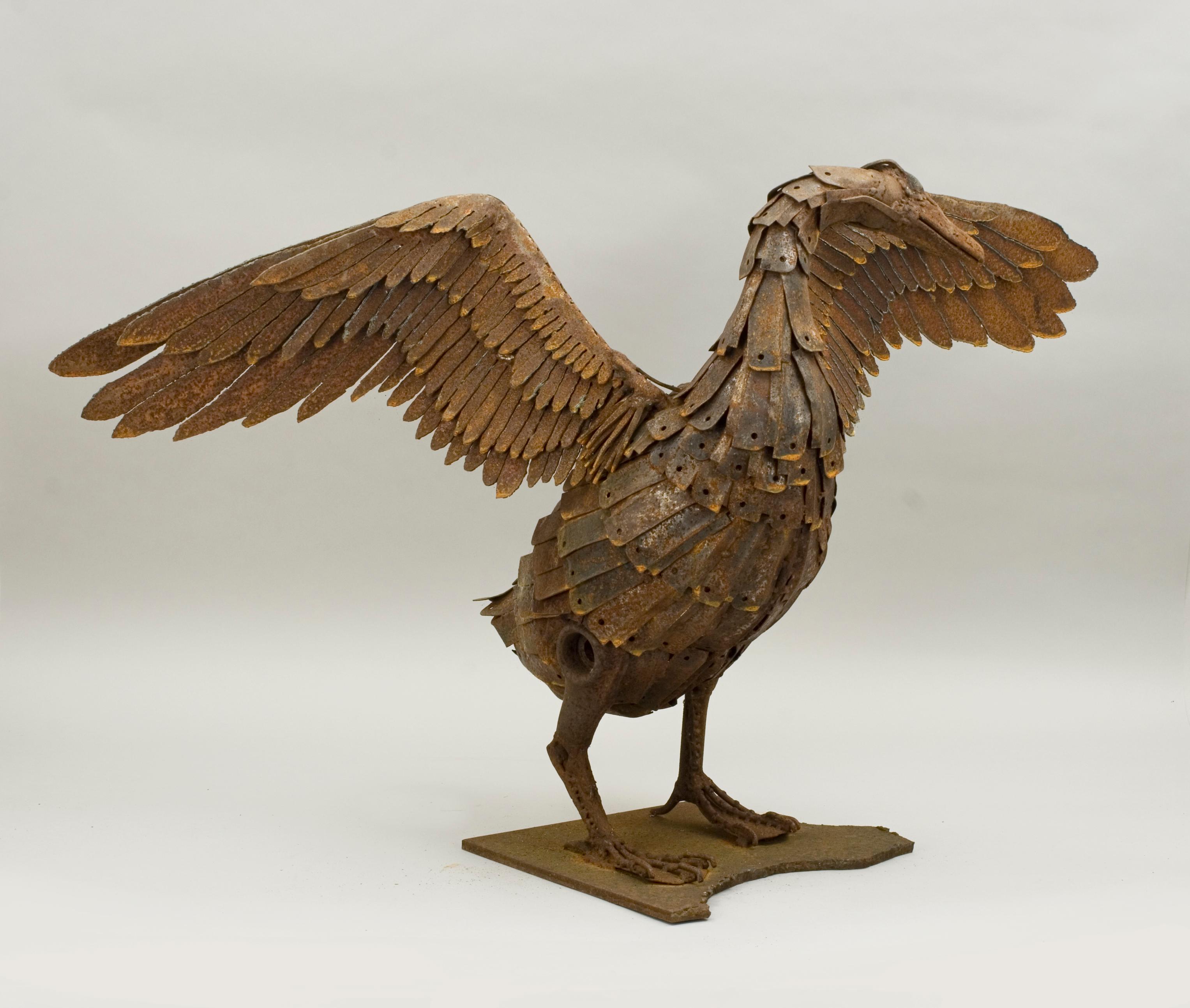 Modern Contemporary Metal Goose Sculpture by Sophy Thompson