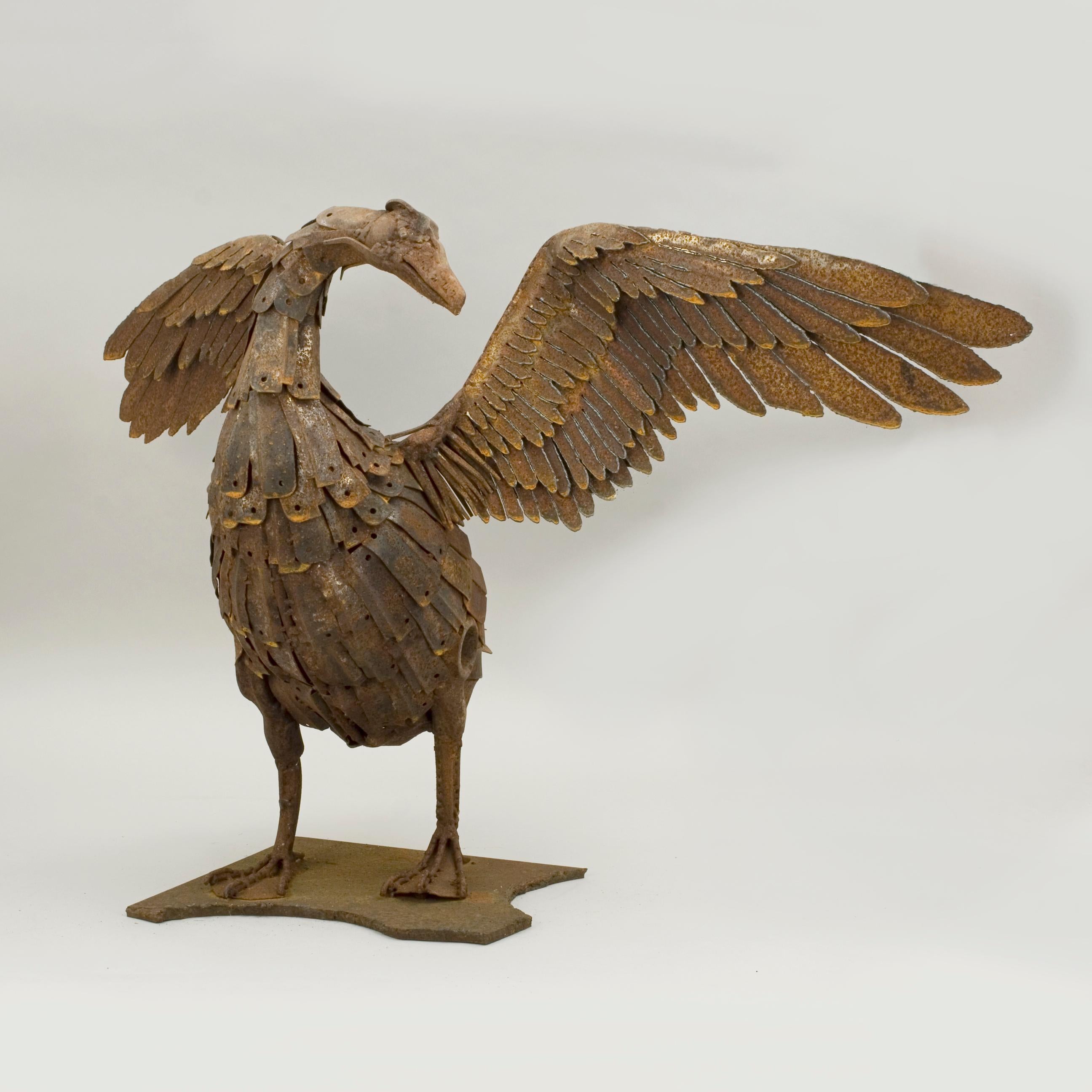 English Contemporary Metal Goose Sculpture by Sophy Thompson