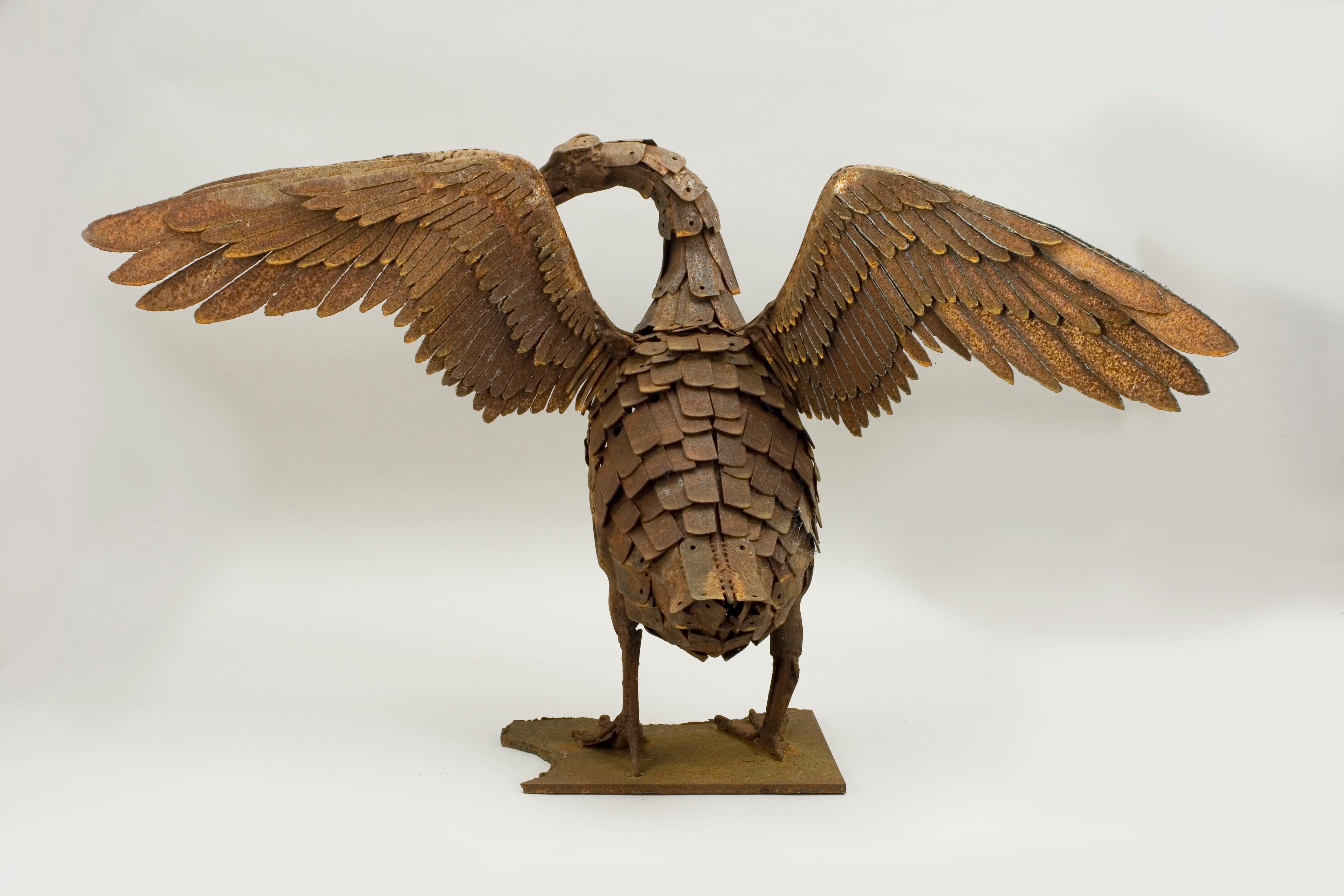Contemporary Metal Goose Sculpture by Sophy Thompson 3