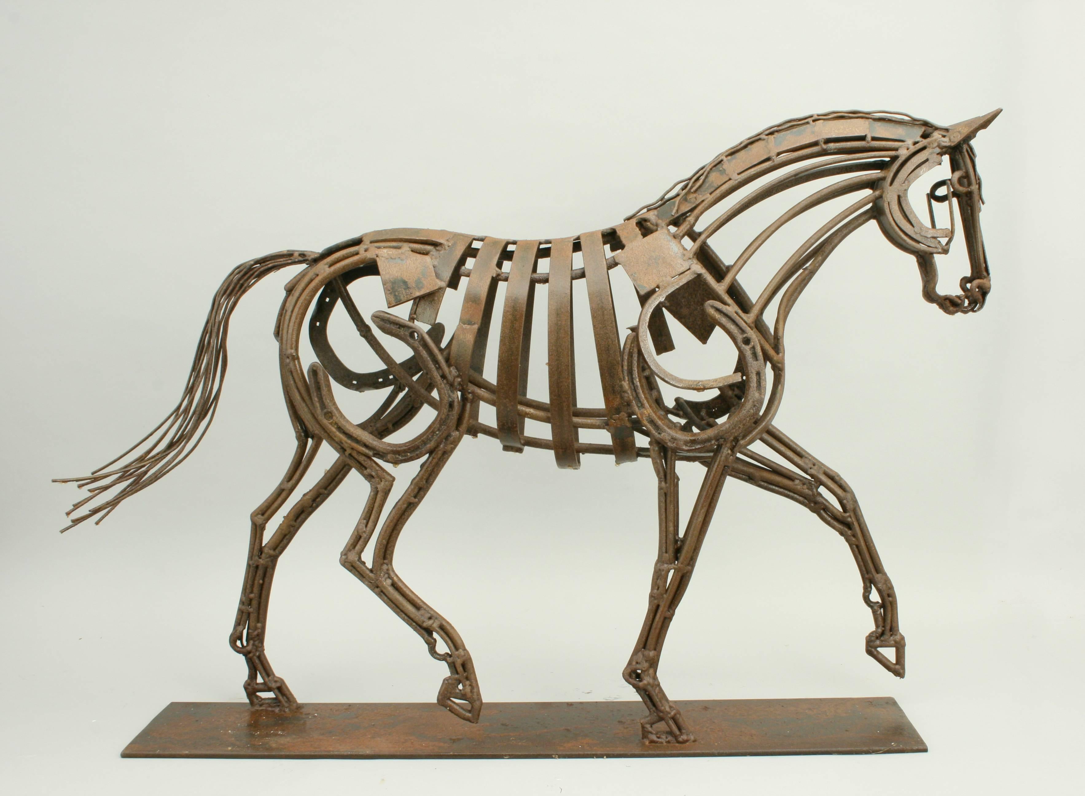 metal horse art