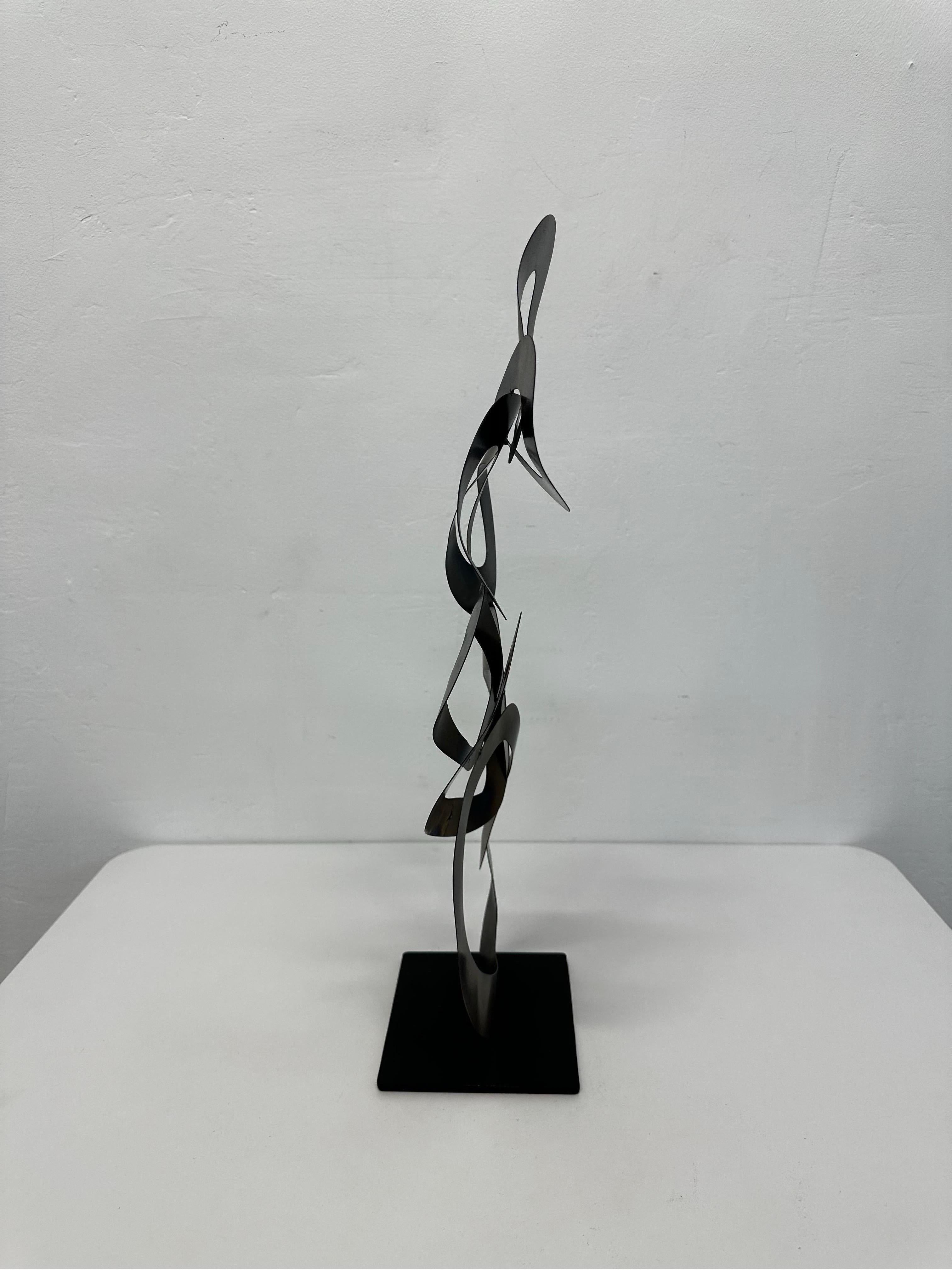 Contemporary Metal Sculpture Artist Signed, 2008 For Sale 1