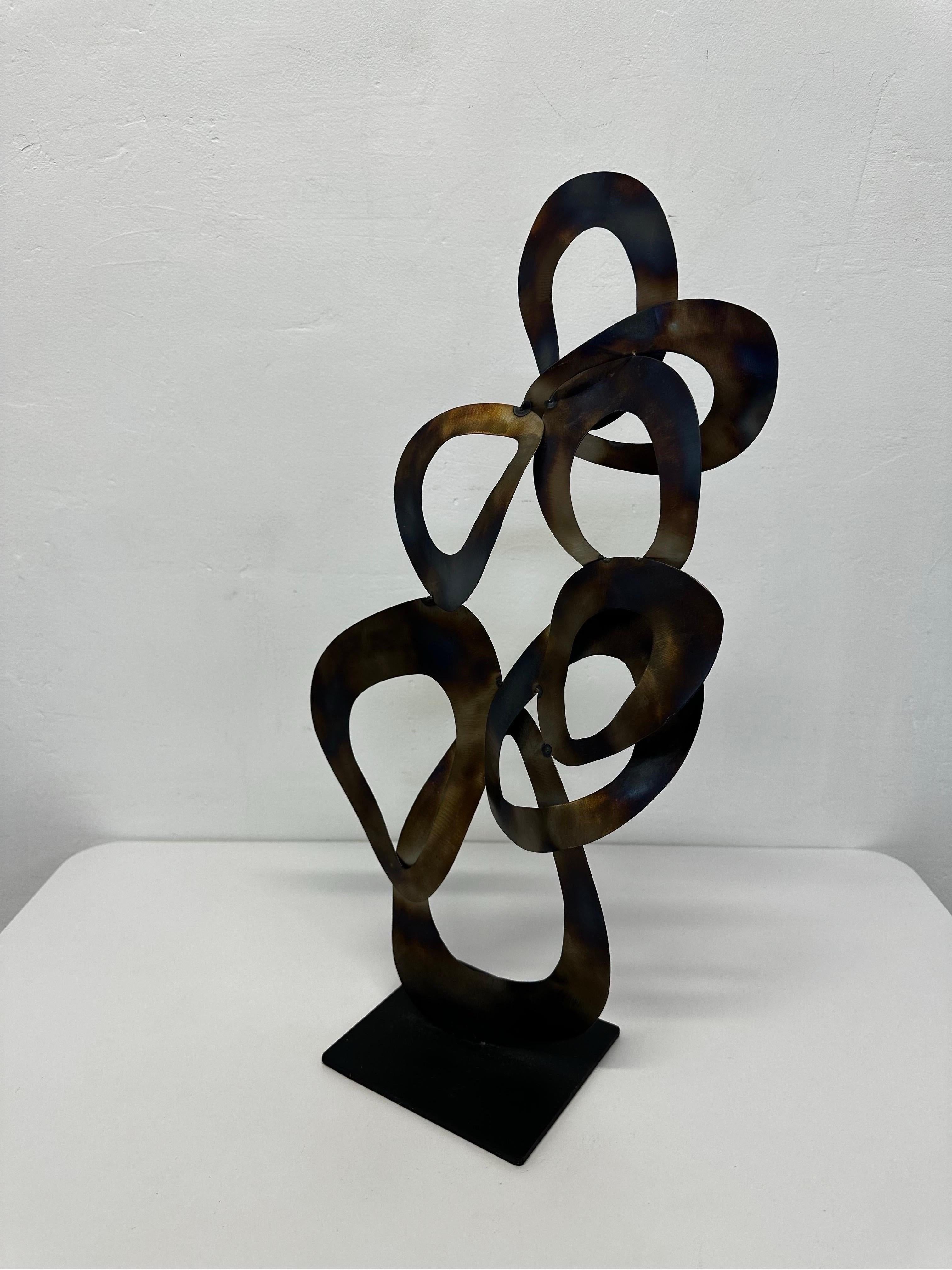 Contemporary Metal Sculpture Artist Signed, 2008 For Sale 2