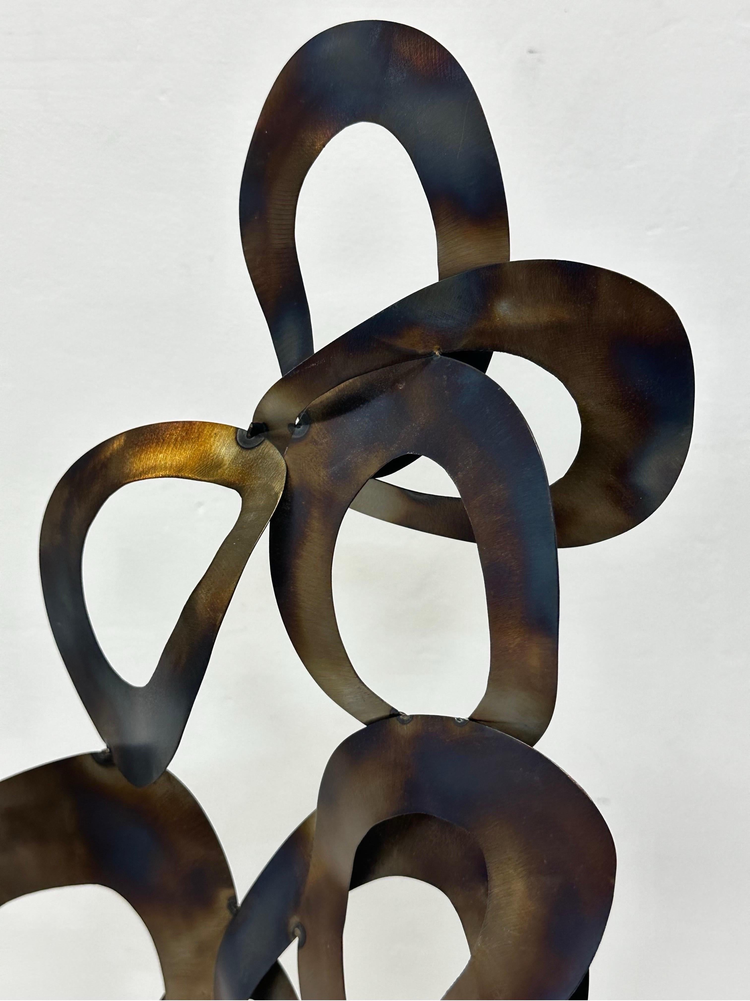 Contemporary Metal Sculpture Artist Signed, 2008 For Sale 3