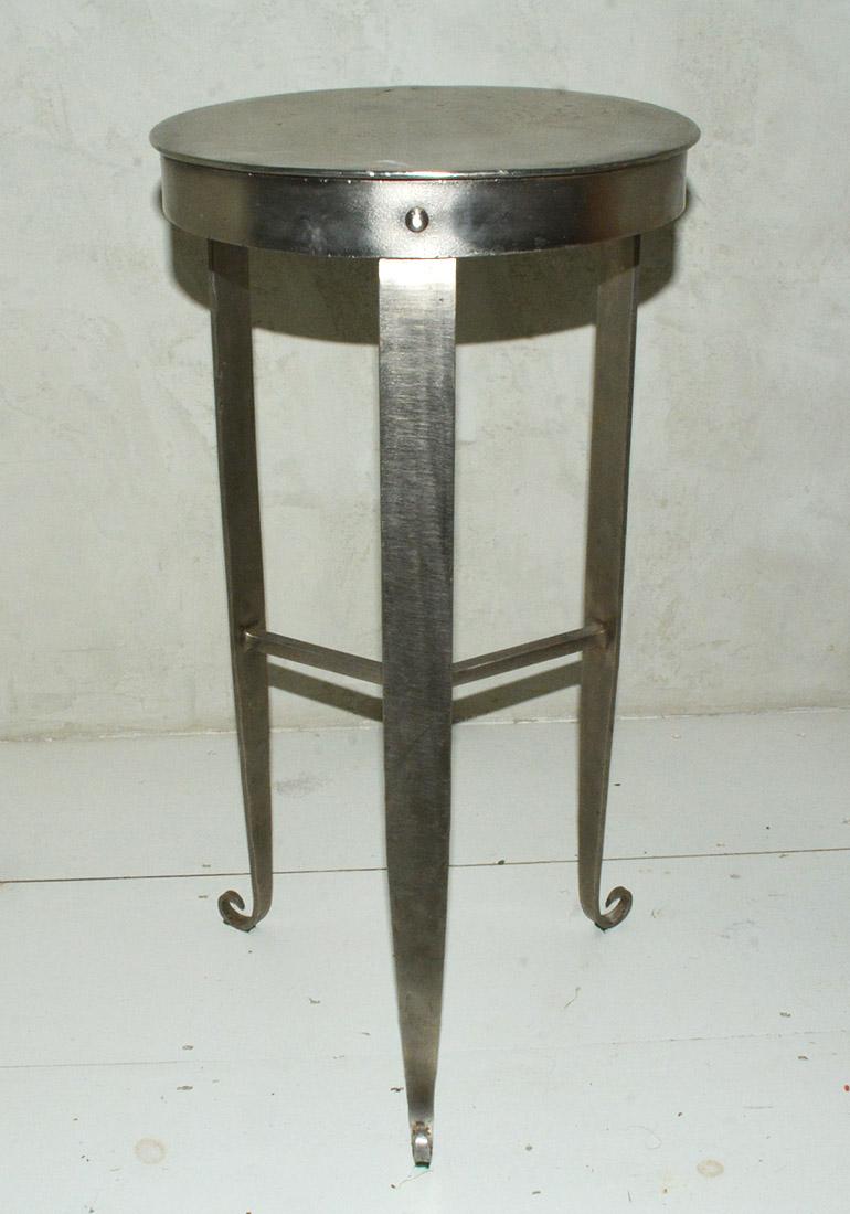 Modern Contemporary Metal Side Table/Plant Stand