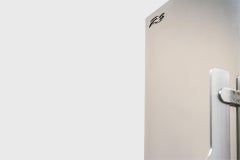 Contemporary Metal Wall Mirror, Locker, Viladrich-Heim, Industrial Modern Grey