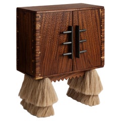 Contemporary Mexican Design Handcrafted Wood Cabinet Carmen, Mirror