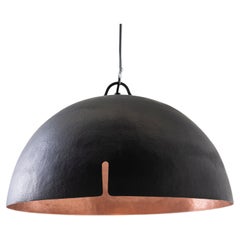 Contemporary Mexican Hammered Copper Pendant Lamp
