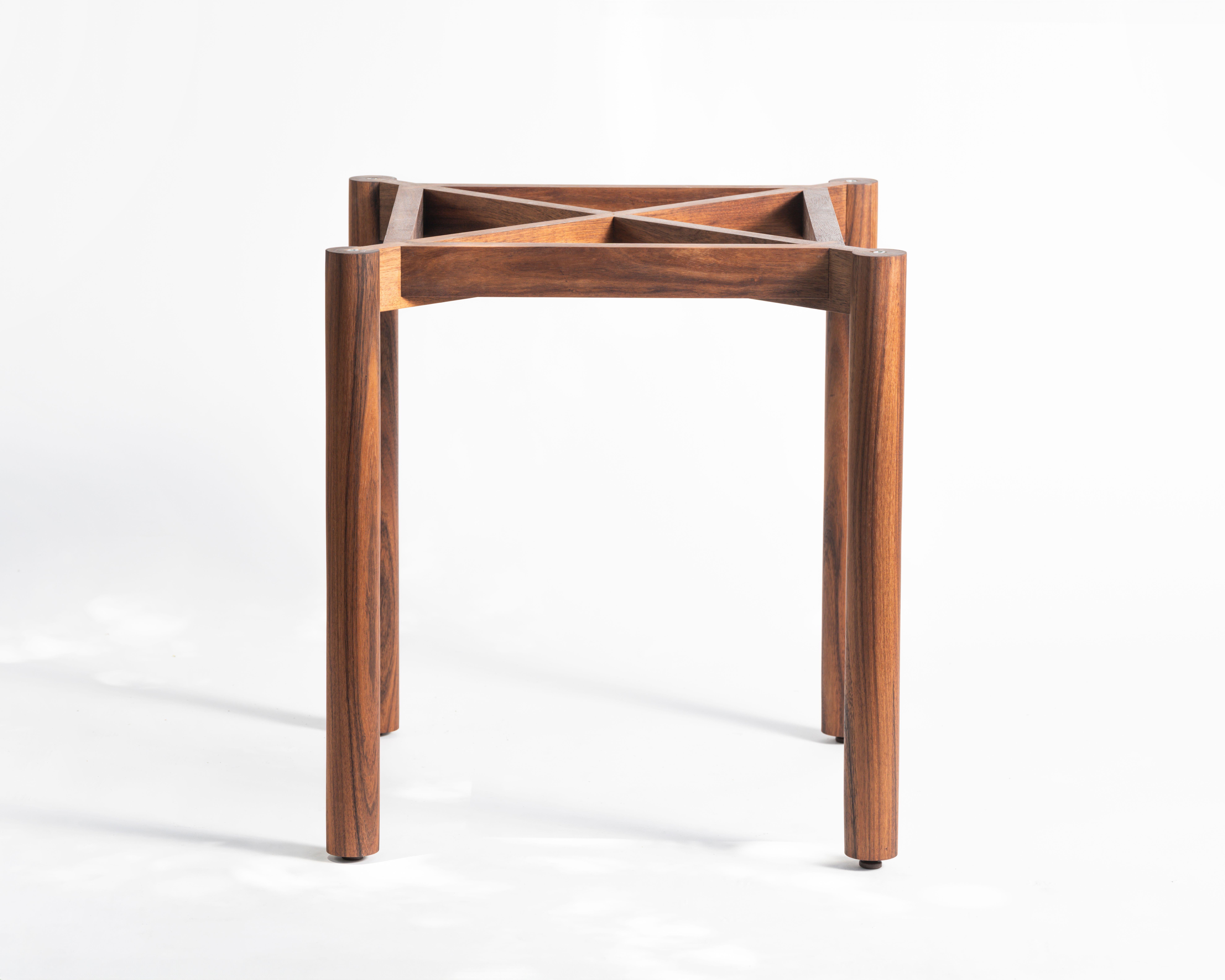 Contemporary Mexican Hand Crafted Round Dining Table For 4 For Sale 4