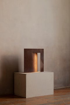 Contemporary Mexican OBJ-03 TABLE LAMP in Oxidized Steel