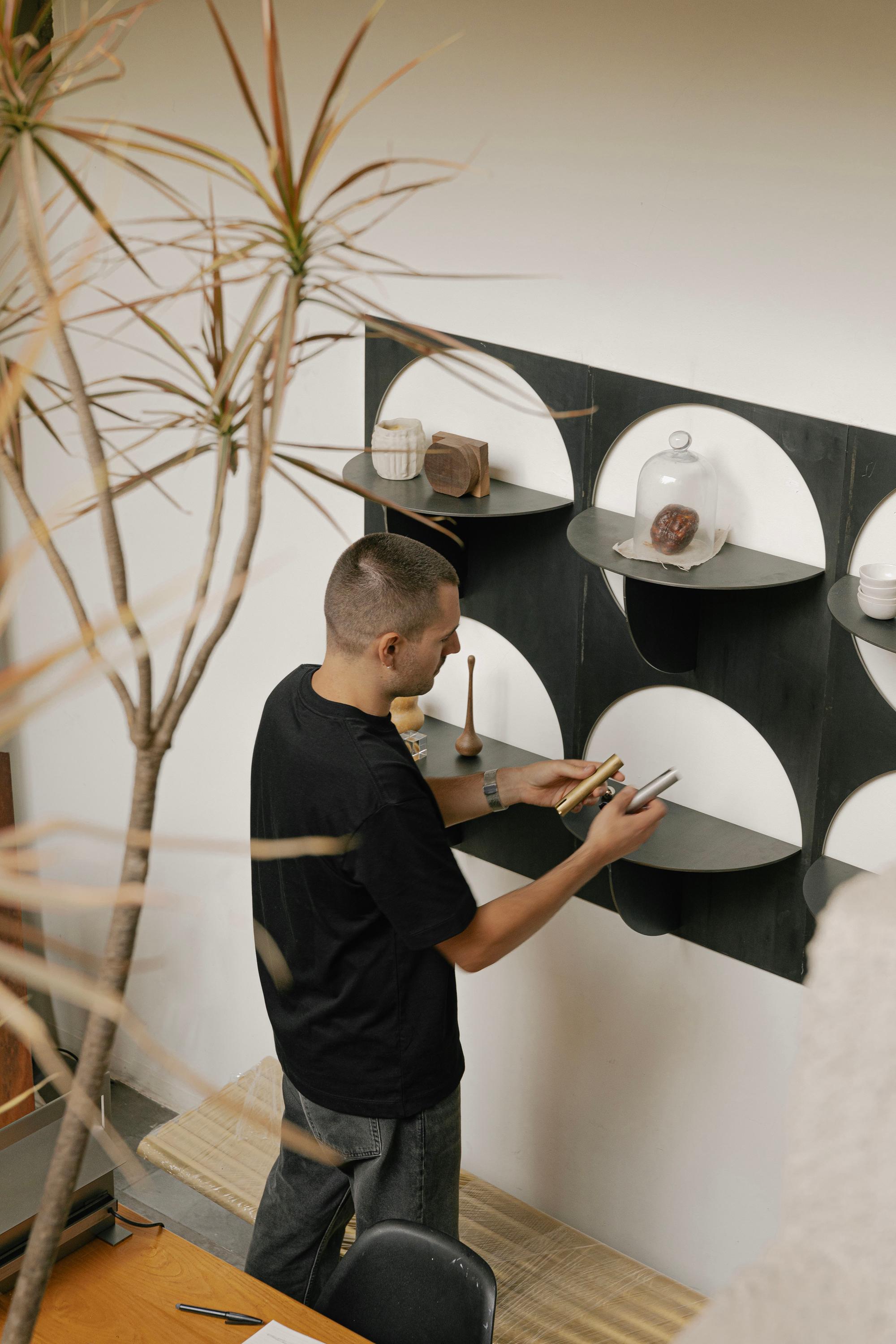 Acier Contemporain mexicain OBJ-04 ÉCHELLE MODULAIRE en acier en vente