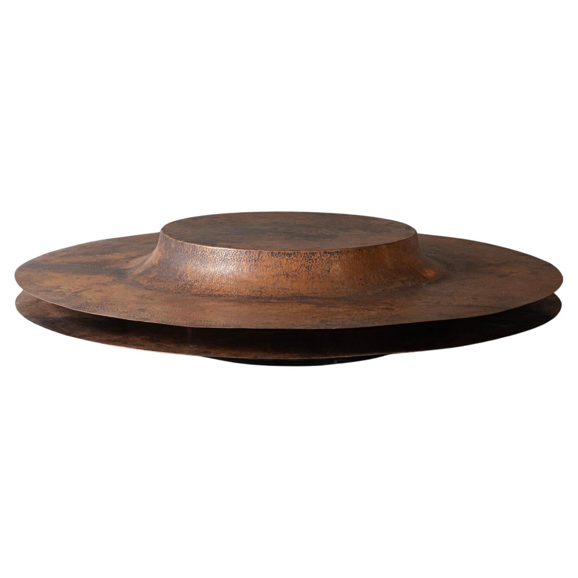 Contemporary Mexican OBJ-06 COFFEE TABLE in Natural Copper
