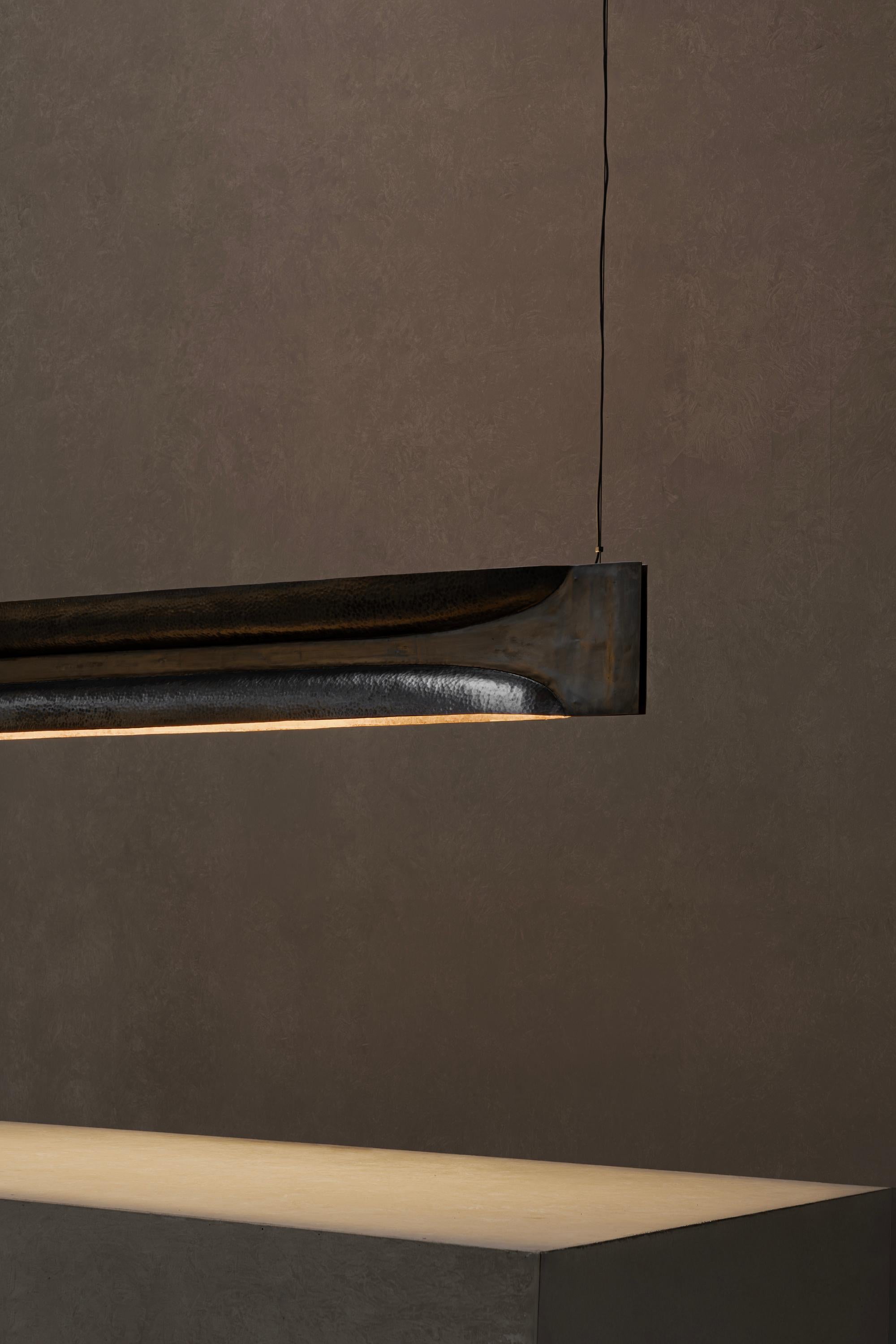 Lámpara colgante mexicana contemporánea OBJ-9, 2024 Pátina de grafito Cobre en Nuevo estado para la venta en 1204, CH