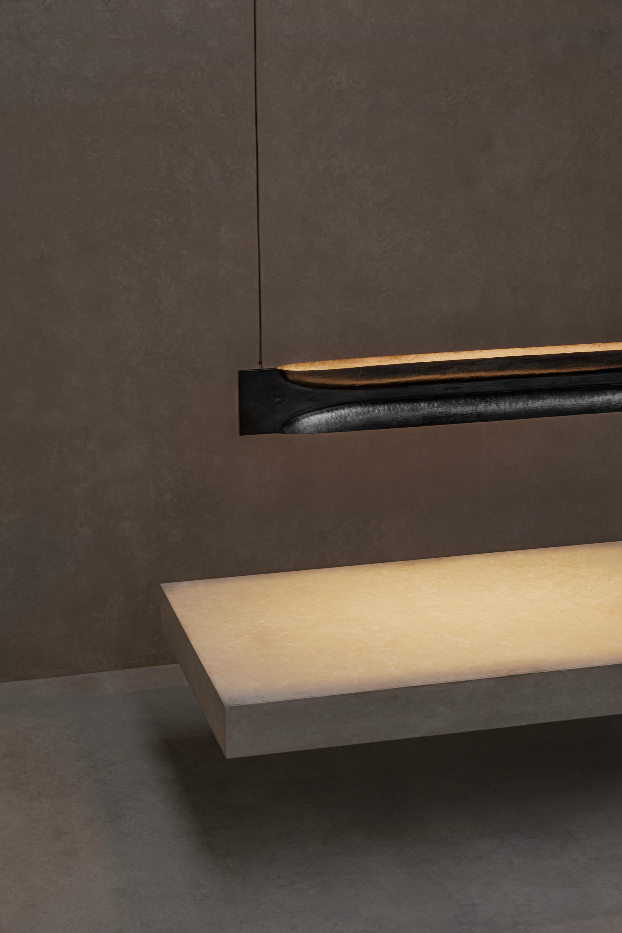 LÁMPARA COLGANTE Contemporánea Mexicana OBJ-9, Aluminio Mexicano en venta