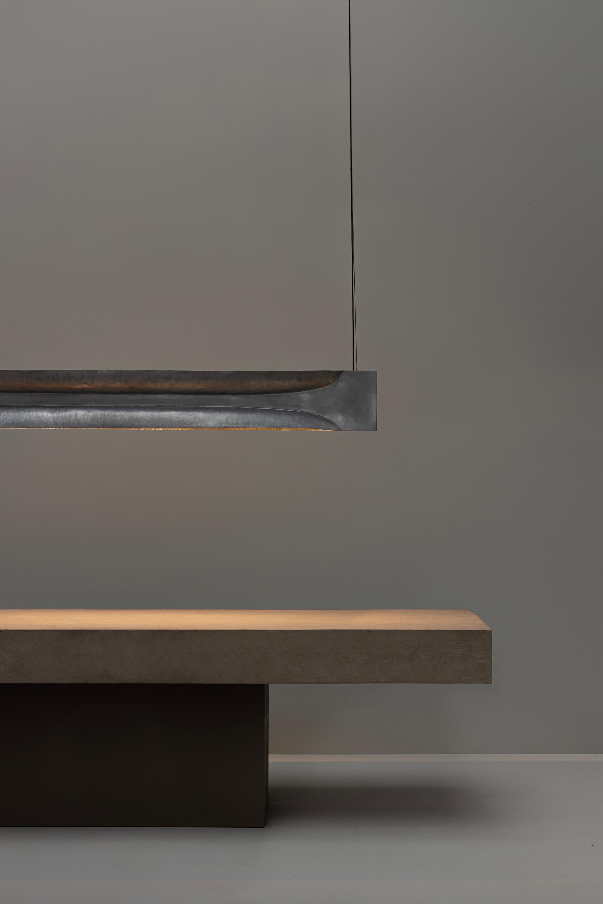 LÁMPARA COLGANTE Contemporánea Mexicana OBJ-9, Aluminio Hecho a mano en venta