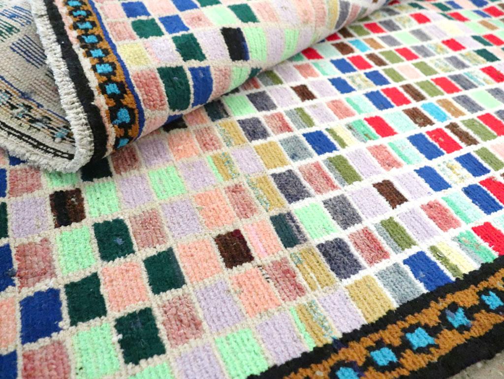 Zeitgenössischer handgefertigter persischer Hamadan-Teppich aus der Mitte des 20. Jahrhunderts im Angebot 2