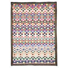 Contemporary Mid-20th Century Handmade Persian Hamadan Throw Rug