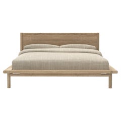 Contemporary Mid Century Adam Bed Base Handcrafted with Wooden Joinery