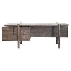 Solid Wood Contemporary Mid Century inspired Anderson Wood Desk