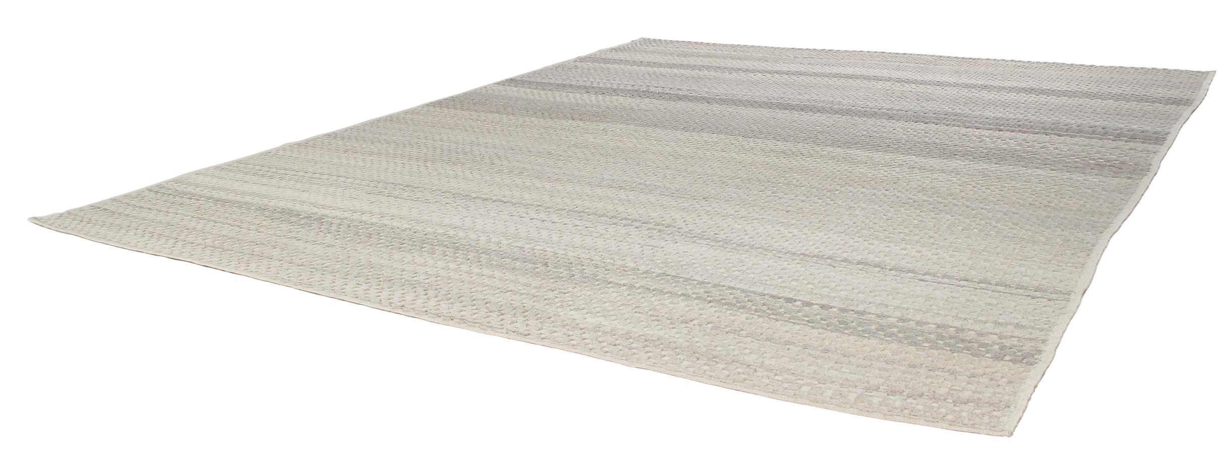 Alfombra Contemporánea de Estilo Moderno de Mediados de Siglo y Relieve de Estilo Tribal Anudado a mano en venta