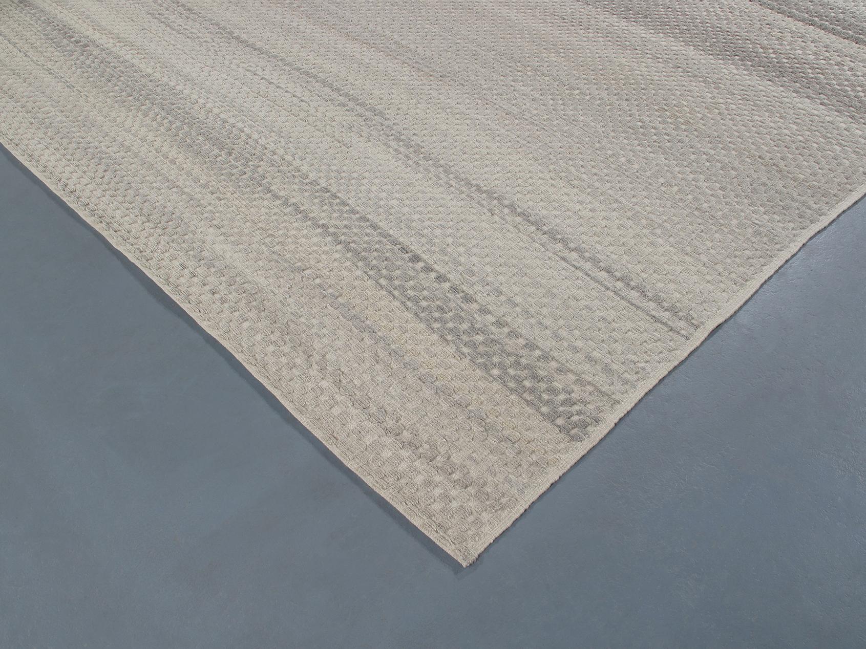 Alfombra Contemporánea de Estilo Moderno de Mediados de Siglo y Relieve de Estilo Tribal Siglo XXI y contemporáneo en venta