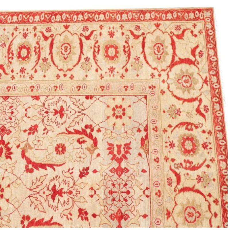 Contemporary Middle Eastern Oushak Style Rug In Good Condition For Sale In Locust Valley, NY