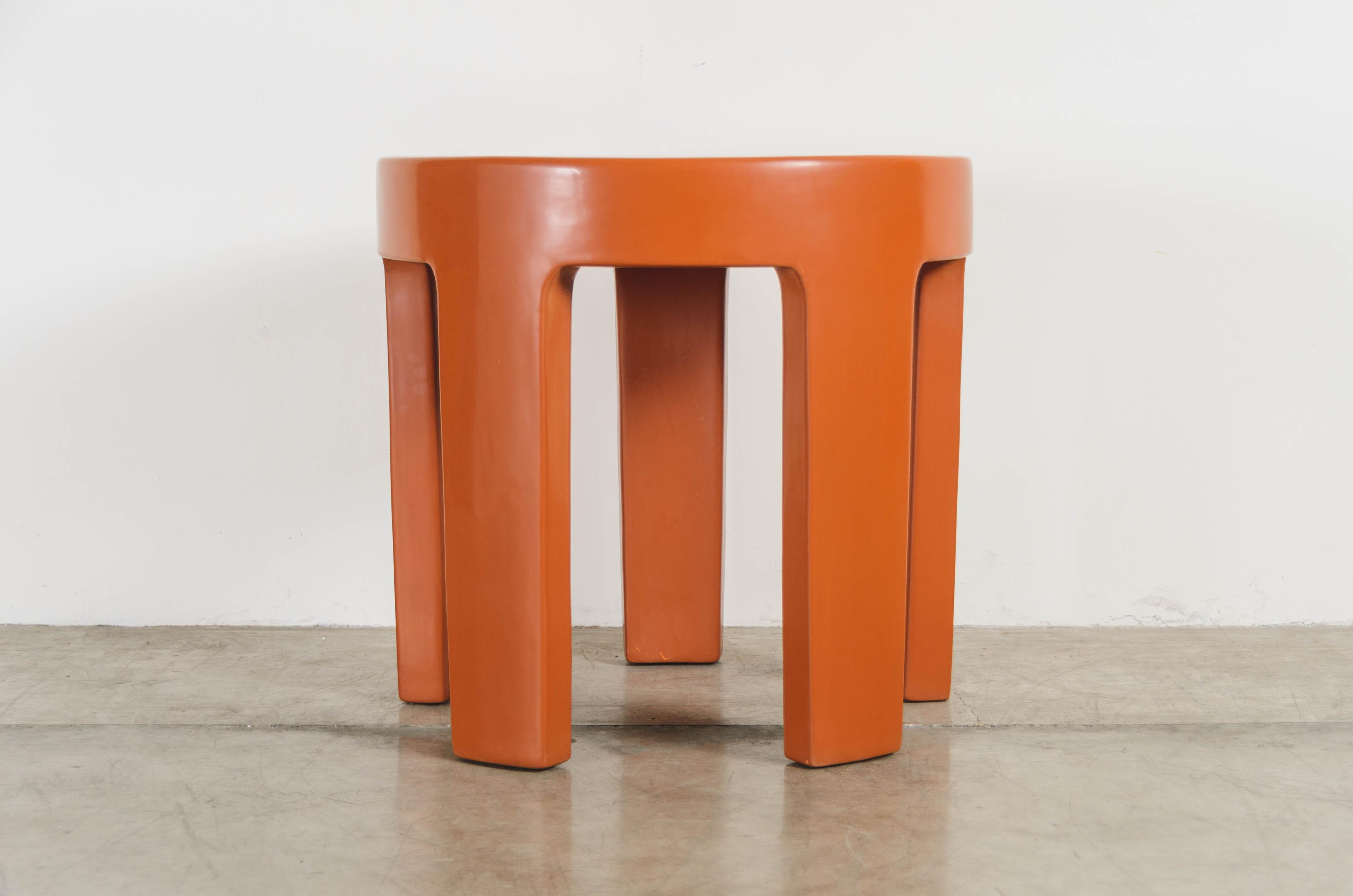 Modern Contemporary Mila Lacquer 5 Leg Side Table by Robert Kuo, Limited Edition