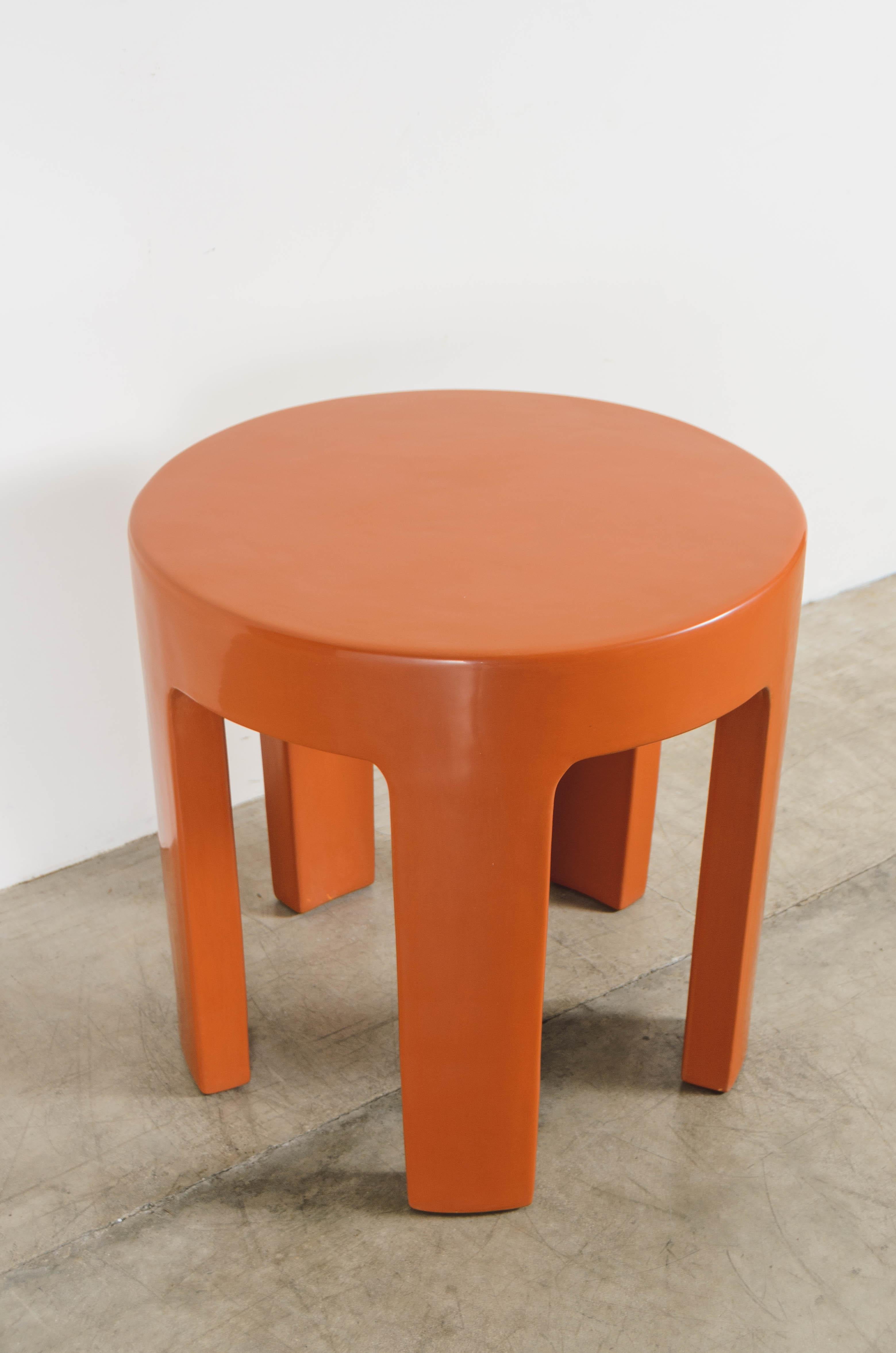 Contemporary Mila Lacquer 5 Leg Side Table by Robert Kuo, Limited Edition In New Condition In Los Angeles, CA