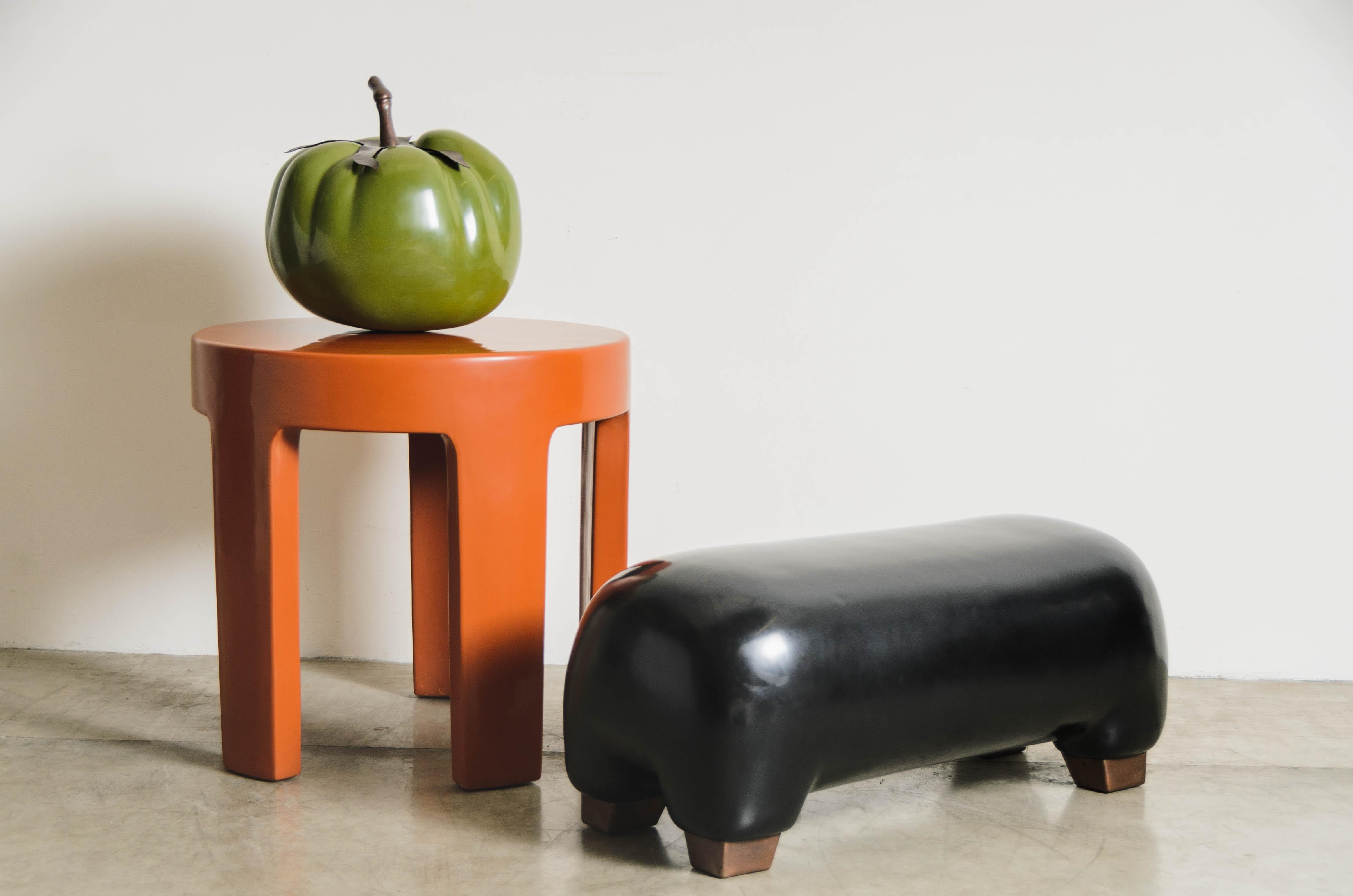 Contemporary Mila Lacquer 5 Leg Side Table by Robert Kuo, Limited Edition 2