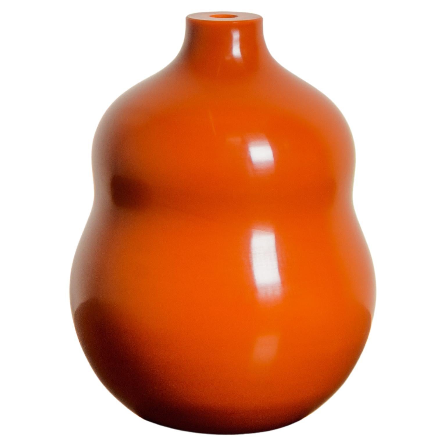 Contemporary Mila Peking Glass Gourd Vase by Robert Kuo, Limited Edition