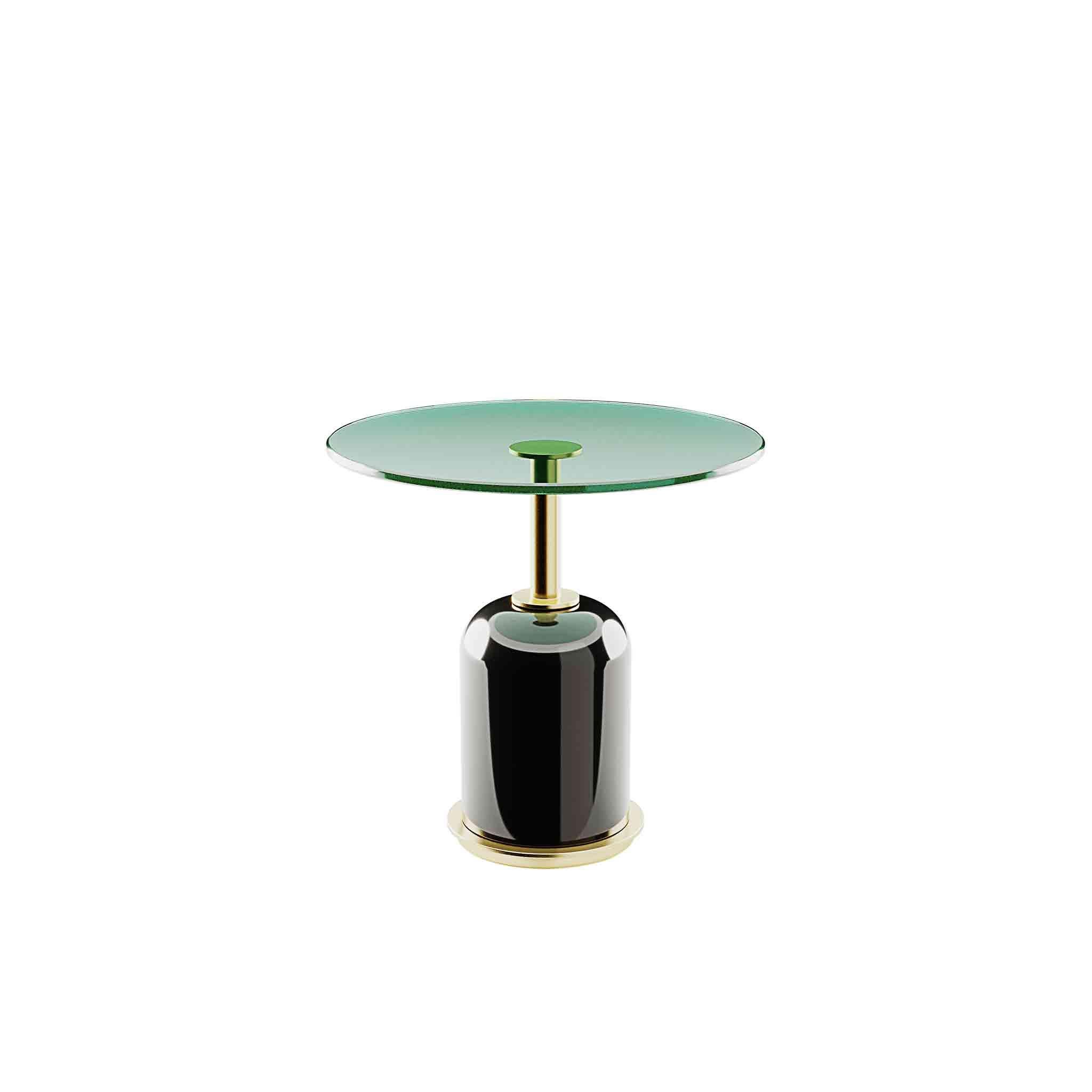 3 Marias Center Tables Set reflects the meaning of discreet luxury. This coffee table set plays with a rigorously calculated heights difference to help you achieve a simple yet elegant living area design concept.

Materials: Small: Top in Green