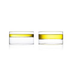 fferrone Contemporary Minimal Clear Revolution Individual Small Bowl Handmade
