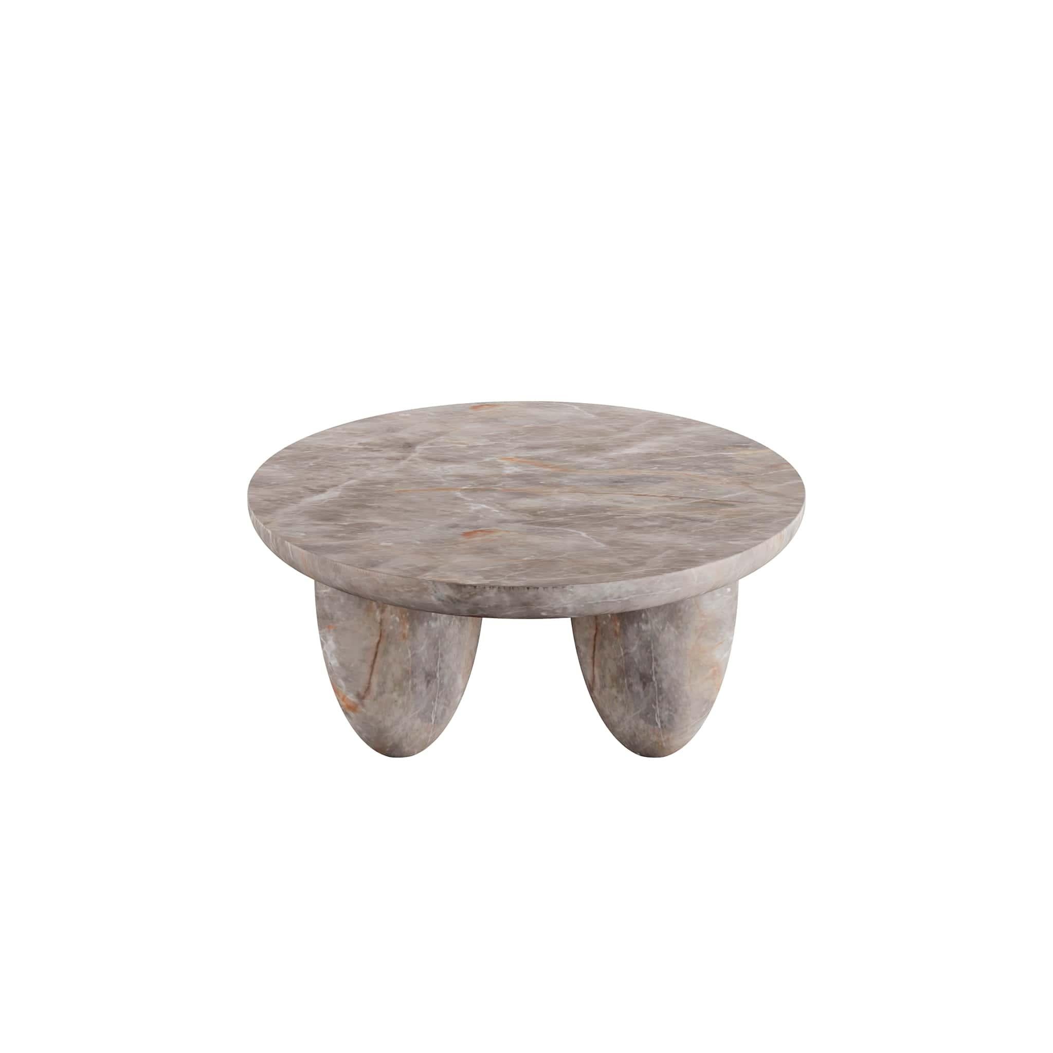 Organique Table basse ovale contemporaine minimaliste pour l'extérieur et l'intérieur en marbre Fior Di Bosco en vente