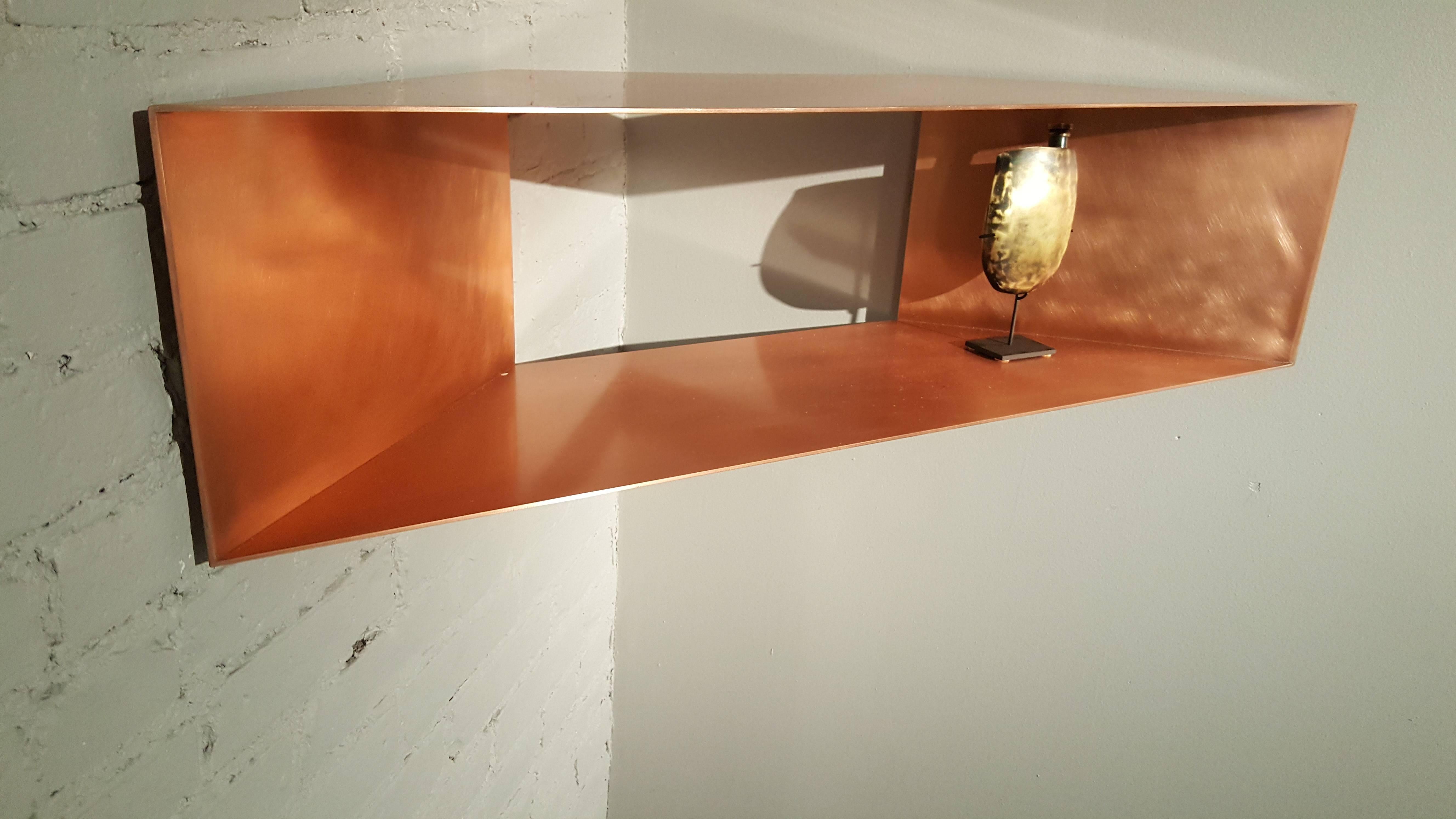 copper corner shelf