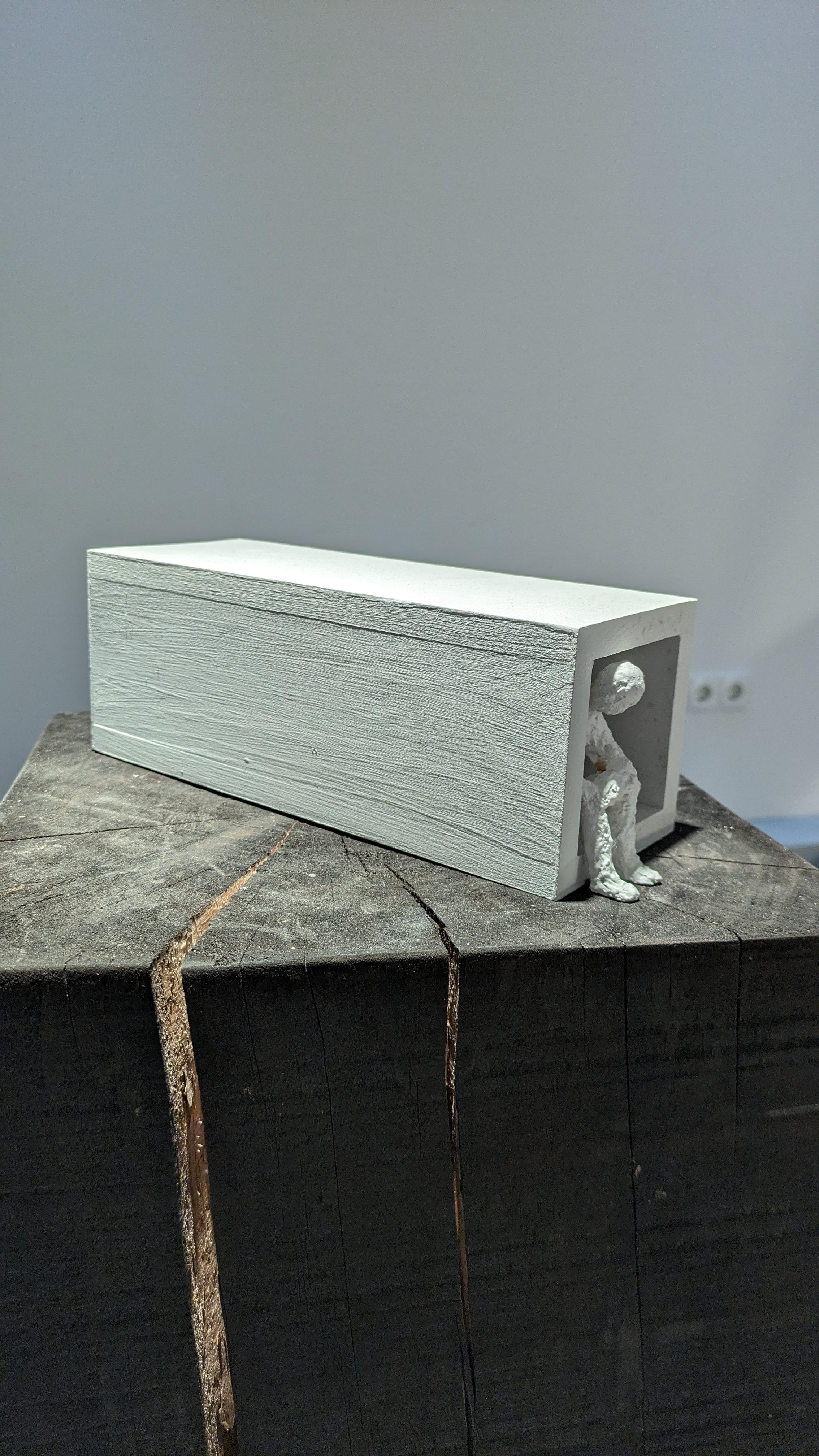 Contemporary Minimalist Art Sculpture Refuge by Egor Plotnikov For Sale 1