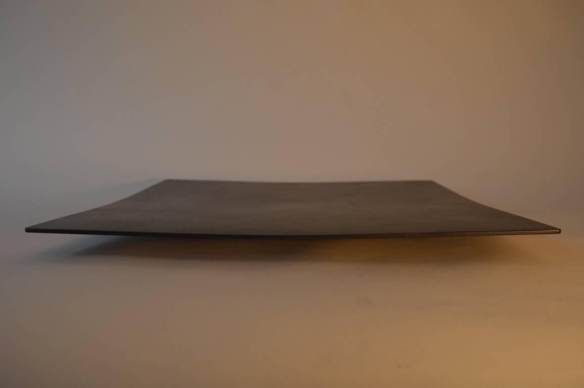 Contemporary Minimalist Blackened Steel Tray by Scott Gordon In New Condition For Sale In Sharon, VT