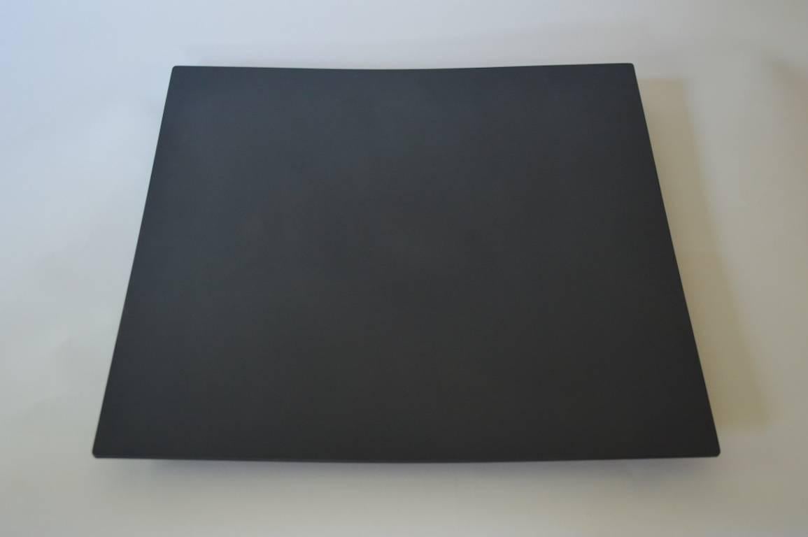 Contemporary Minimalist Blackened Steel Tray by Scott Gordon For Sale 2