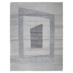 Zeitgenössischer minimalistischer Flachgewebe-Teppich