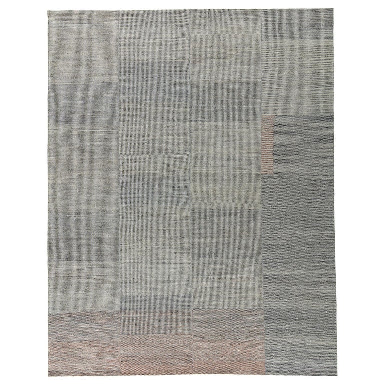 Contemporary Minimalist Flatweave Rug For Sale at 1stDibs