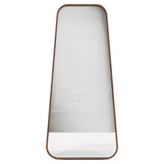 Espejo de Pie Contemporáneo Minimalista con Esbelto Marco de Madera