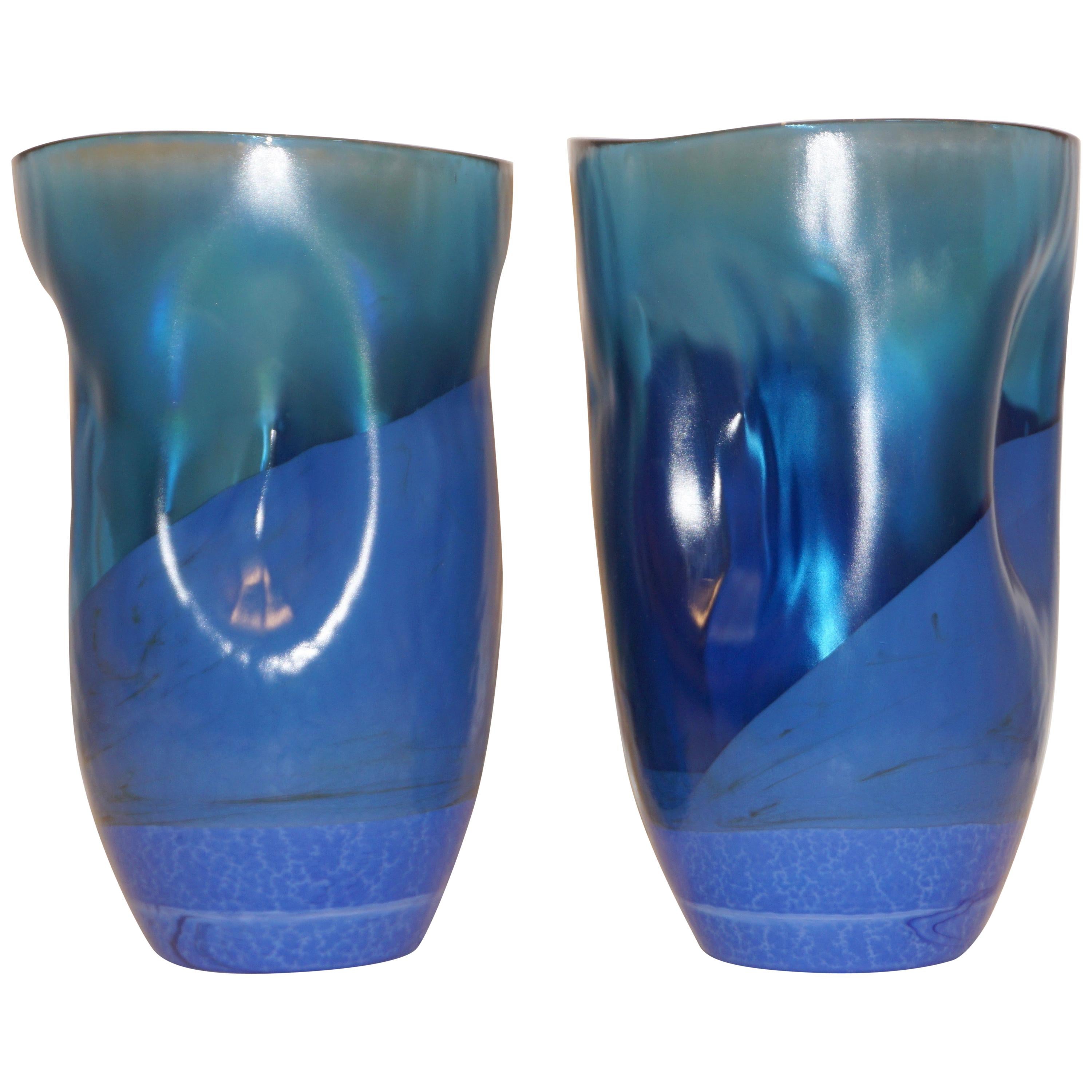 Contemporary Minimalist Brass And Glass Solitary Vase V3 For Sale