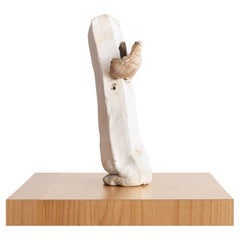 Contemporary Minimalist Neutral Ceramic Sculptural Vase