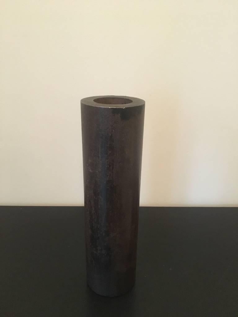 Contemporary Minimalist Patinated Steel Vase by Scott Gordon In New Condition For Sale In Sharon, VT