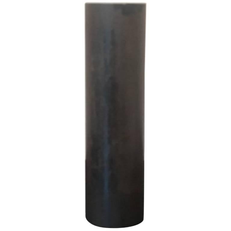 Contemporary Minimalist Patinated Steel Vase by Scott Gordon For Sale