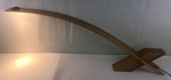 Contemporary Organic Modern Table Lamp Oakwood Base Signed
